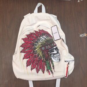 Lauren Moshi Headdress Skull Backpack